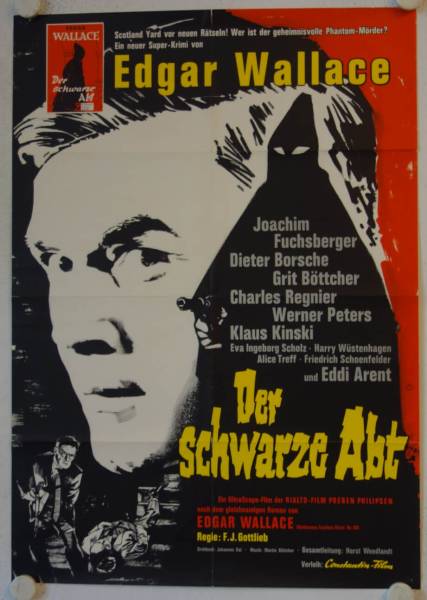 Der schwarze Abt originales deutsches Filmplakat